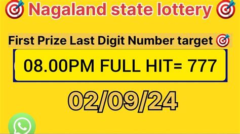 nagaland lottery first prize last number target